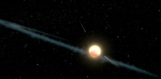 Astronomové opět pozorují Tabbyinu hvězdu. Zapojí se také TESS Prachový disk u KIC 8462852. Credit: NASA/JPL-Caltech