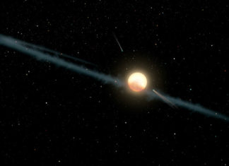 Astronomové opět pozorují Tabbyinu hvězdu. Zapojí se také TESS Prachový disk u KIC 8462852. Credit: NASA/JPL-Caltech