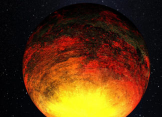 TESS našla planetu nepatrně větší než Země. Okolo hvězdy oběhne za 12 hodin! Pekelný svět v představách malíře. Credit: NASA/Kepler Mission/Dana Berry