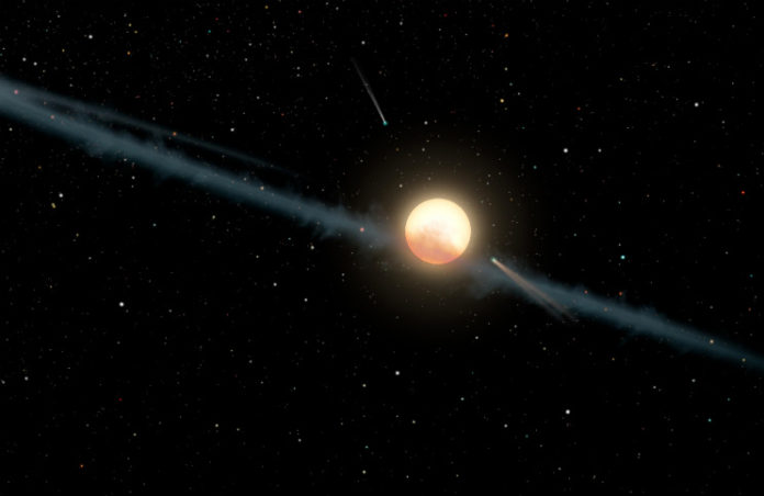 Tabbyina hvězda (kresba). Credit: NASA/JPL-Caltech