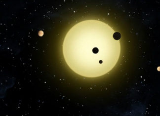Kepler je i půl roku po svém konci plodný: Vědci našli 17 planet, jedna má 70 % průměru Země Exoplanety. Credit: NASA / Tim Pyle