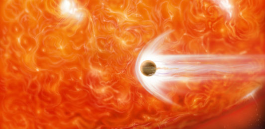 Exoplaneta u obří hvězdy. Credit: NASA