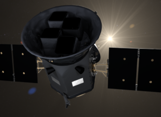 TESS zřejmě objevila první exoplanetu, je to super-země u jasné hvězdy TESS, credit: NASA