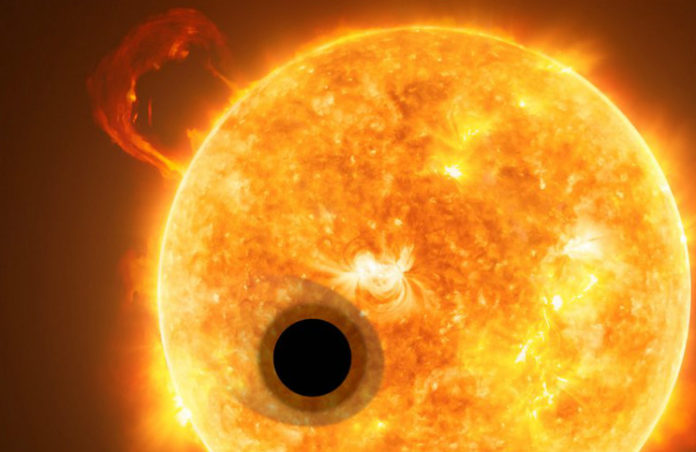 Horký jupiter. Credit: ESA/Hubble, NASA, M. Kornmesser