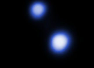 U Proximy je to rentgenové peklo! Zbytek systému Alfa Centauri je na tom lépe Alfa Centauri A, B na snímku z kosmického dalekohledu Chandra. Credit: NASA/CXC/University of Colorado/T.Ayres