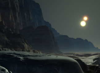 Jak dopadnou případné měsíce migrujícího horkého jupiteru? Exoměsíc v představě malíře. Foto: Pixabay (CC0)