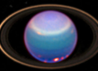 EPIC211682544b: planeta o hmotnosti Uranu, ale s 4krát větší hustotou Uran na snímku z Hubblova dalekohledu. Credit: Hubble Space Telescope - NASA Marshall Space Flight Center