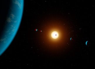 Doba exoplanetová. Skvělá animace zachycuje postupný nárůst počtu známých (exo)planet Multiplanetární systém v představách malíře. Credit: NASA/JPL-Caltech/R. Hurt (IPAC)