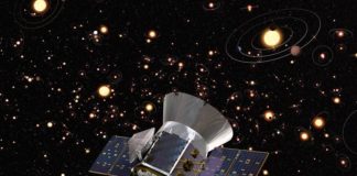 TESS našla u vzdálené hvězdy záhadný zdroj prachu TESS, Credits: ESA, M. Kornmesser (ESO), Aaron E. Lepsch (ADNET Systems Inc.), Britt Griswold (Maslow Media Group), Goddard Space Flight Center, Cornell University