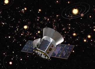 TESS našla u vzdálené hvězdy záhadný zdroj prachu TESS, Credits: ESA, M. Kornmesser (ESO), Aaron E. Lepsch (ADNET Systems Inc.), Britt Griswold (Maslow Media Group), Goddard Space Flight Center, Cornell University