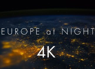 Video: Průlet nad noční Evropou