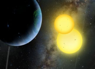 Jeden systém, šest řešení. TESS našla další cirkumbinární exoplanetu CIrkumbinární planeta