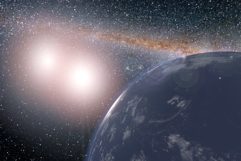 Život u dvou sluncí. Okolo cirkumbinárních planet mohou obíhat obyvatelné planety